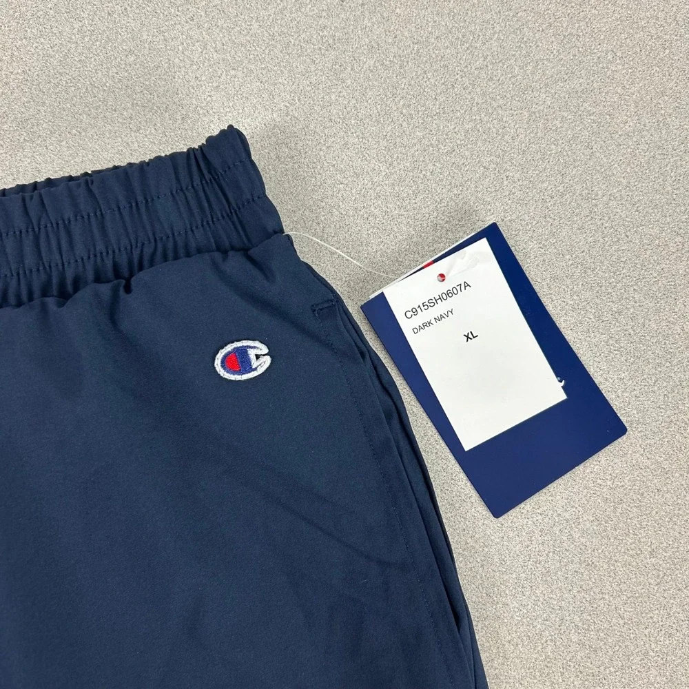 Champion Athletic Shorts Kids XL 18/20 Dark Navy Blue C915SH0607A‎ Stretch